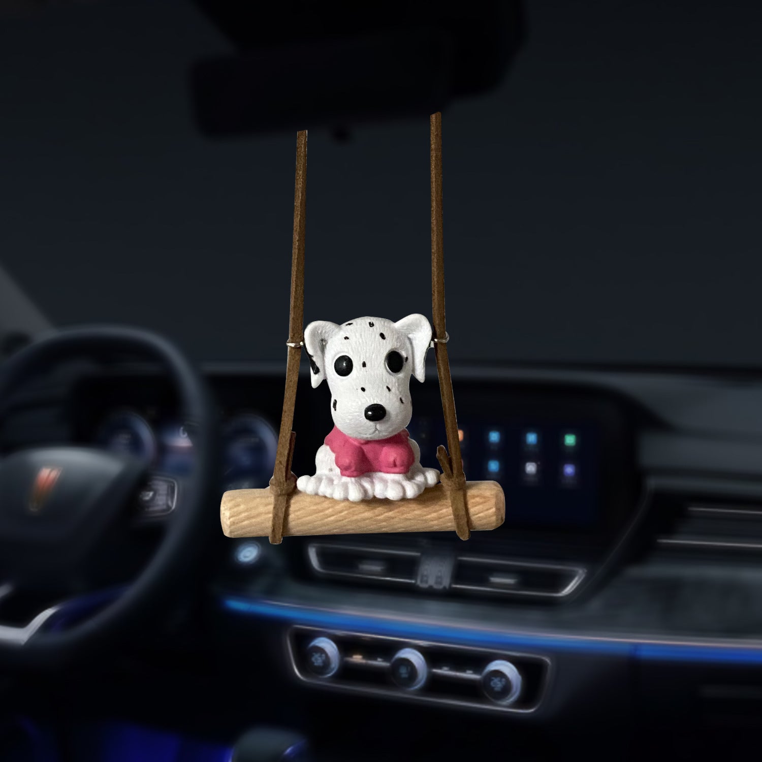 Wholesale Car Swing Puppy Car Rearview Mirror Decorative Pendant